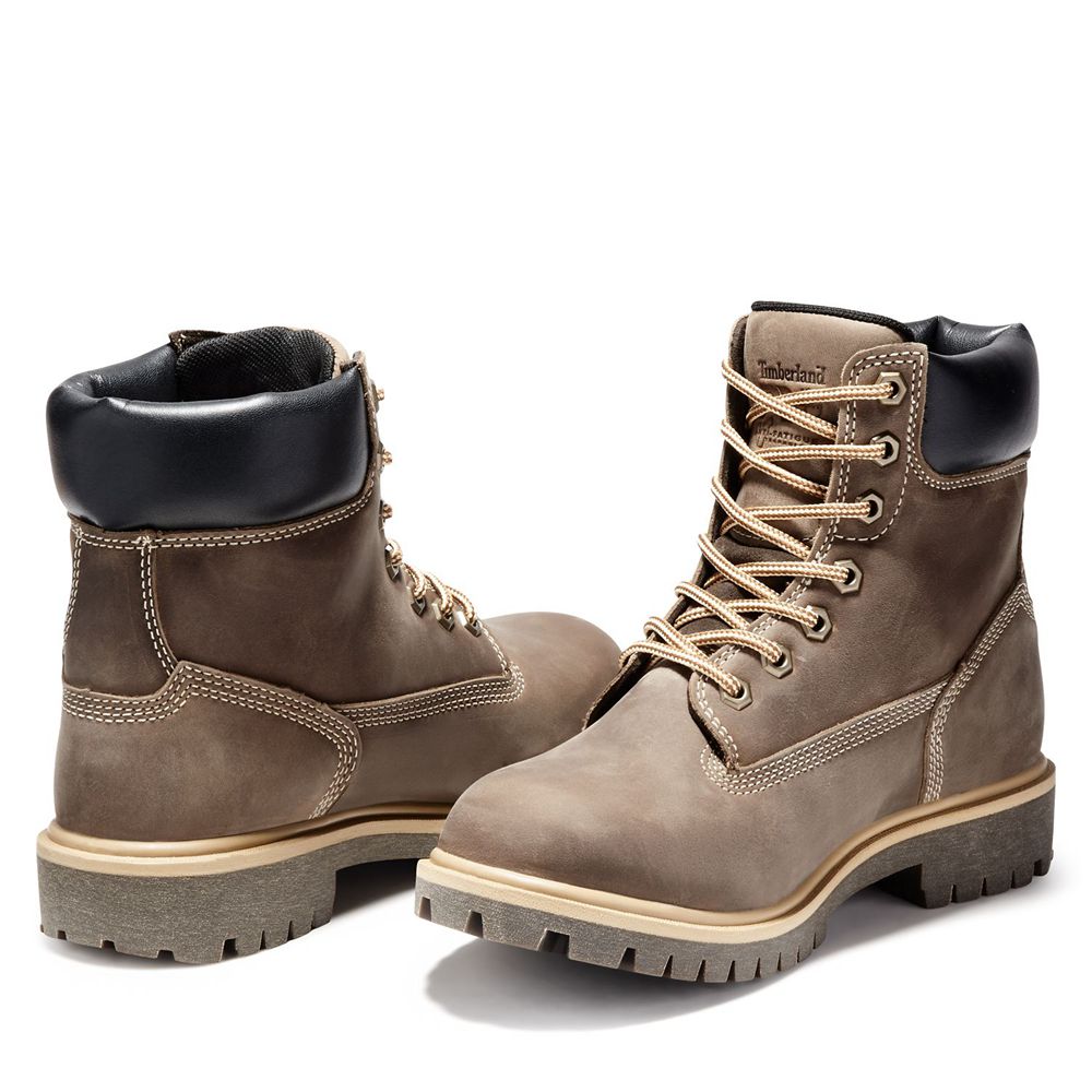 Timberland Μποτακια Εργασίας Γυναικεια Καφε - Pro® Direct Attach 6\" Steel Toe - Greece 1086249-IL